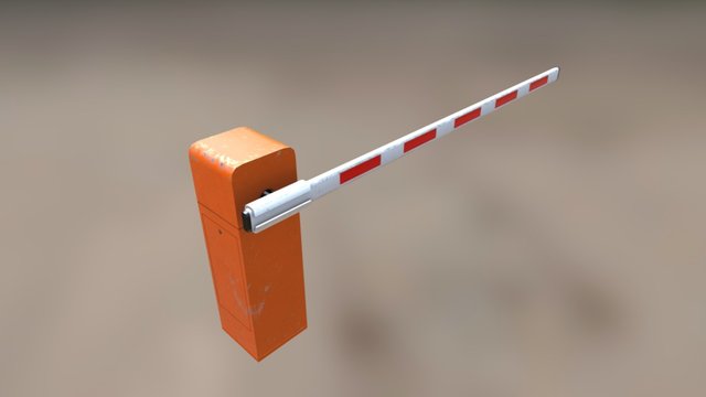 Parking gate 3D Model