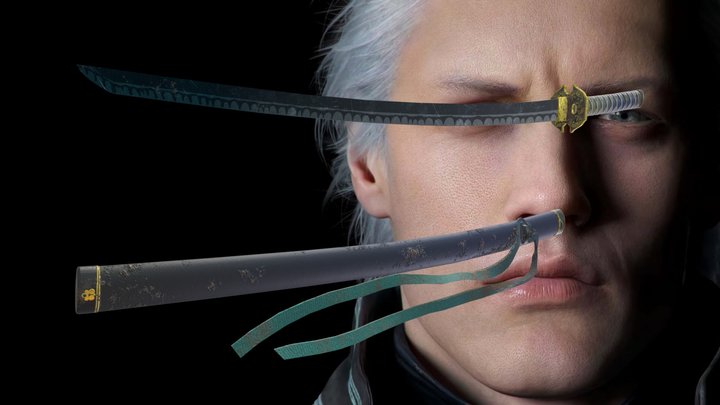 DMC5 Devil May Cry 5 Vergil Yamato Katana 3D print model | 3D Print Model