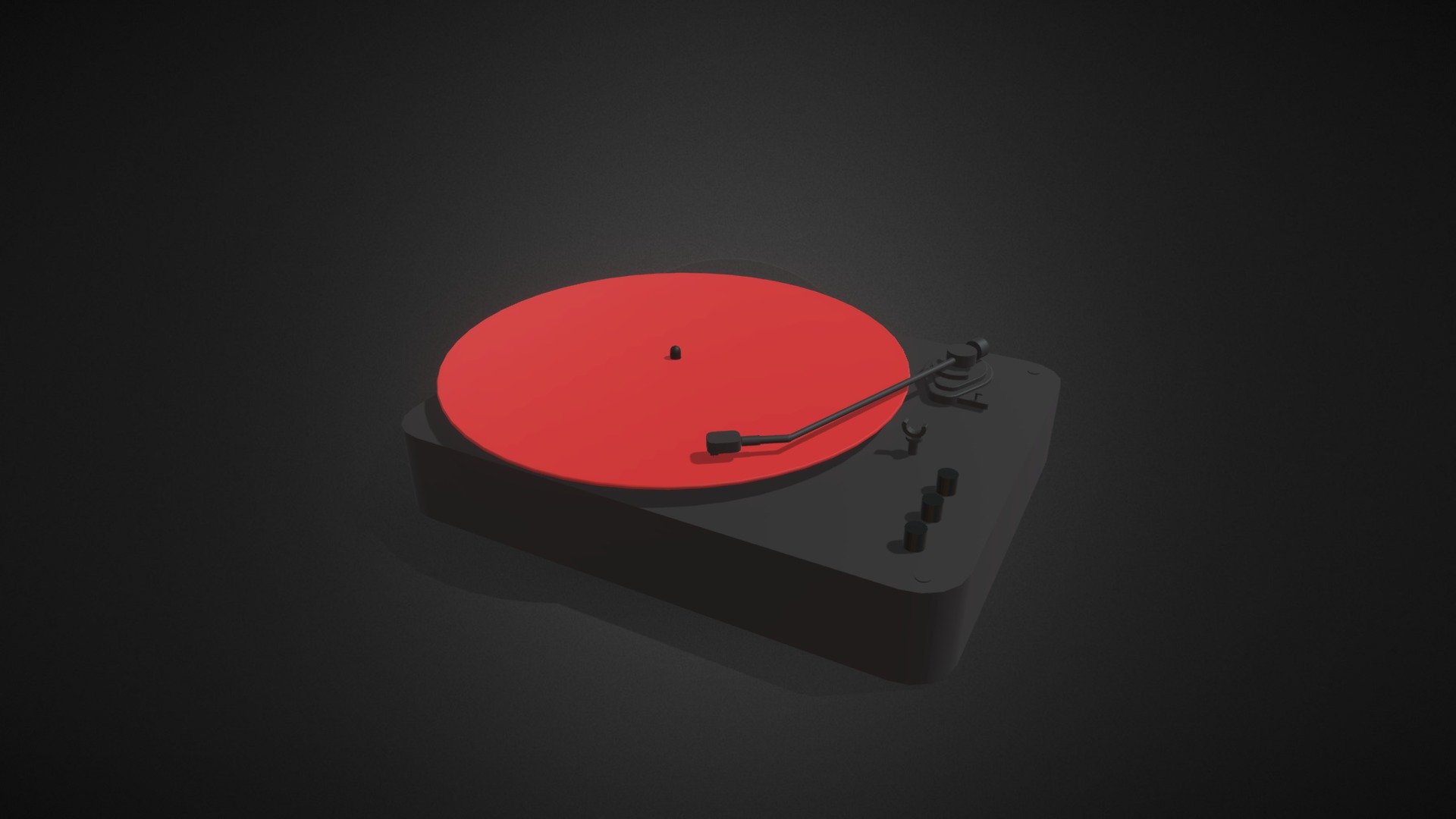 My record player 3D model by NickyArts [f9e494e] Sketchfab