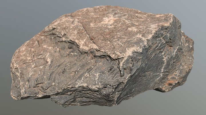 Large Stone High Poly 3D Model