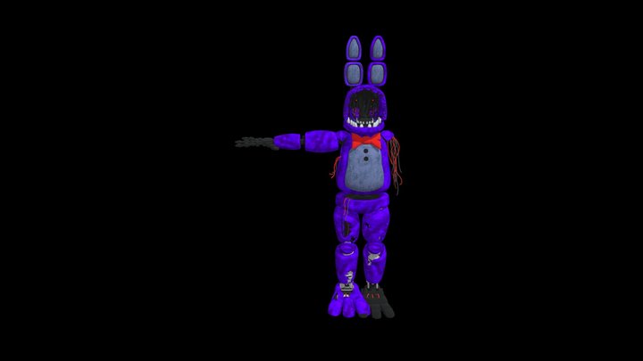 Withered bonnie that took forever to texture 3D Model