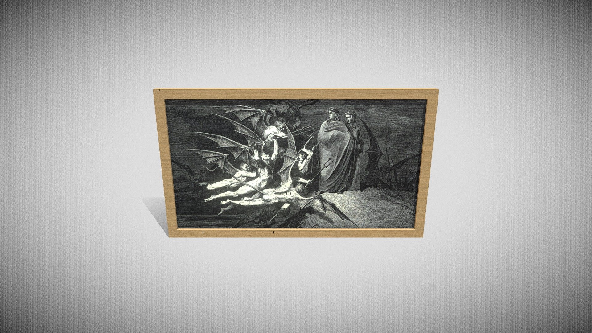 Low Poly Framed Painting
