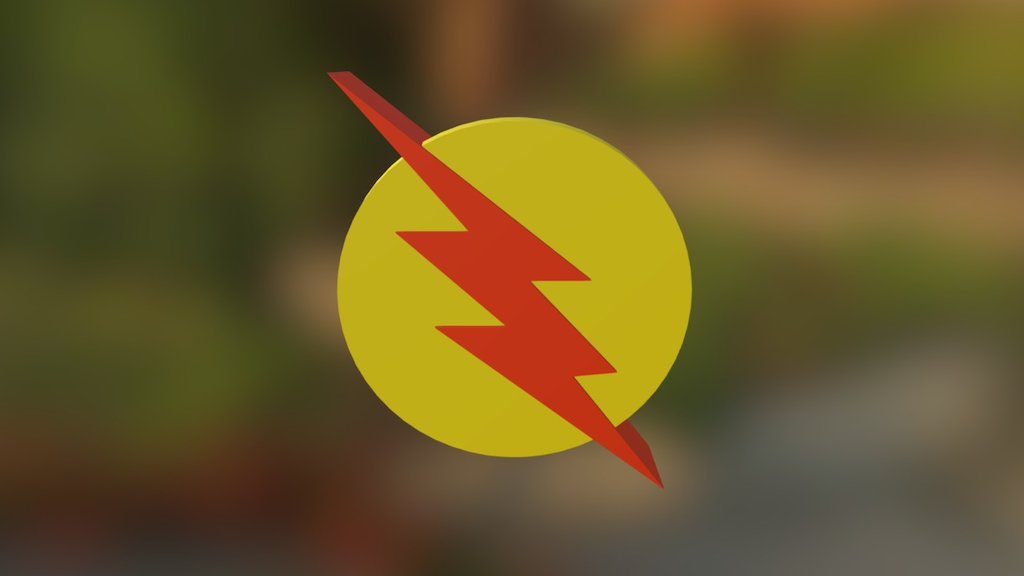 flash logo - 3D model by bkhan0 [f9e67e1] - Sketchfab