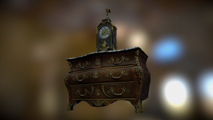 Chest of drawers "Régence" – Free 3D Model STL