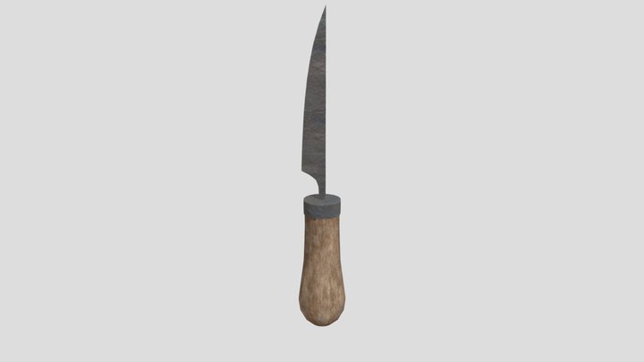 Medieval Knife 3D Model