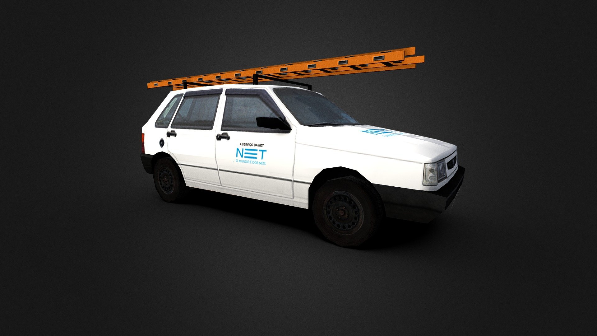 3D model Fiat Uno Mille EP 1994 VR / AR / low-poly