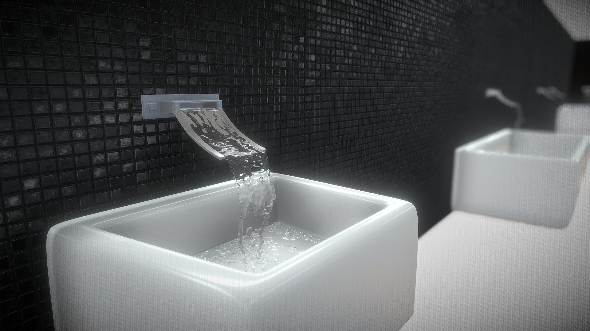 Ramp Tap Water Faucet with Subdivision - Buy Royalty Free 3D model by ...