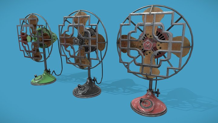 Desk-fan 3D models - Sketchfab