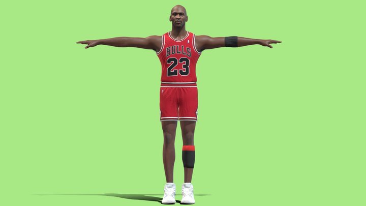 T-P Rigged Michael Jordan NBA 3D Model