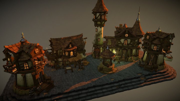 Albion online - Village 3D Model