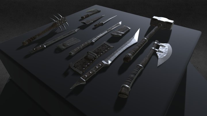 Fantasy / Medieval Weapons Pack 2 - Brute 3D Model