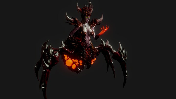 Spider Queen 3D Model