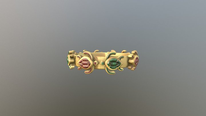 Turtle Rings 3D Model