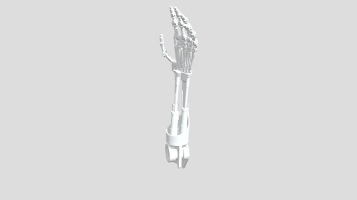 TERMINATOR ARM (MADE IN INCHES) 3D Model