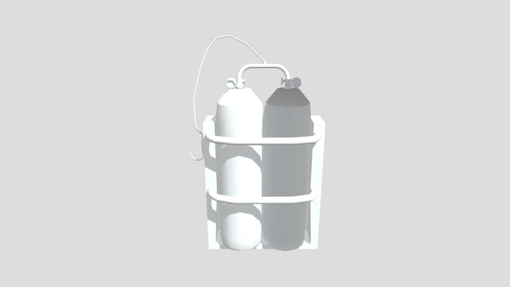 Low Poly Welding Bag 3D Model