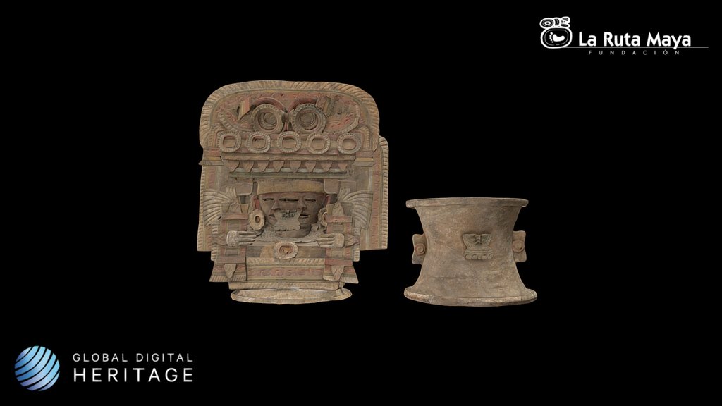 Teotihuacan-style censer with double face