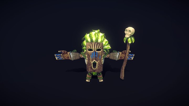 Tribal Man 3D Model