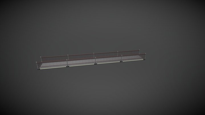 Industrial Steel Floor 3D Model