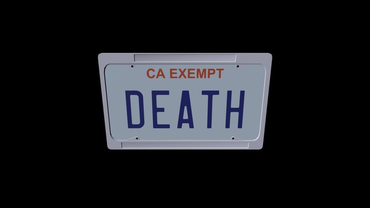 Death Grips "Government Plates" Replica 3D Model