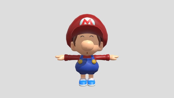 Mario Kart 8 - Baby Mario WiiU/Switch 3D Model
