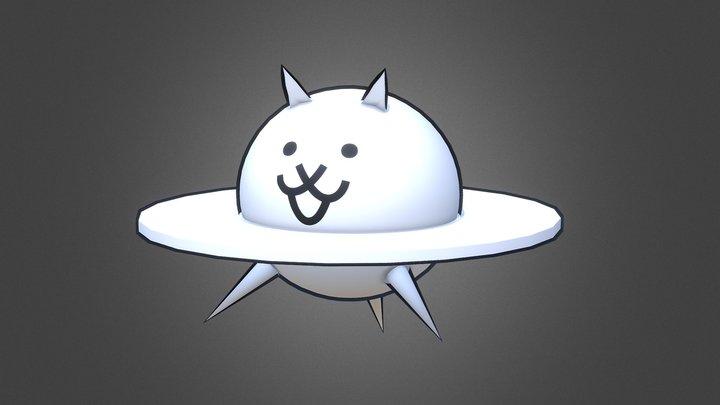 The Battle Cats - UFO Cat 3D Model
