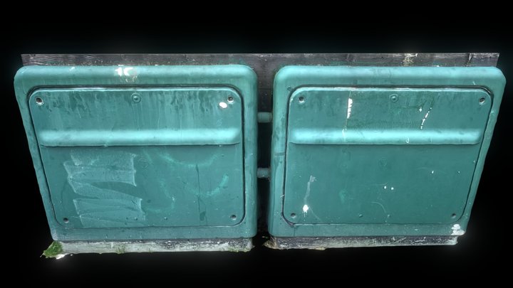 Ground level junction box 3D Model