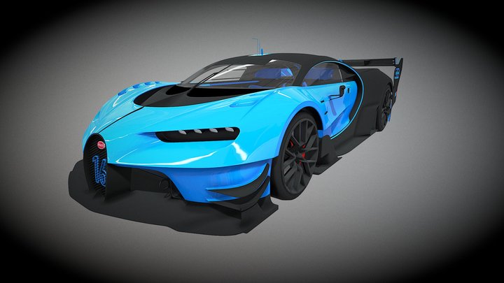 Unreal Engine Bugatti Vision GT - $5 3D Model