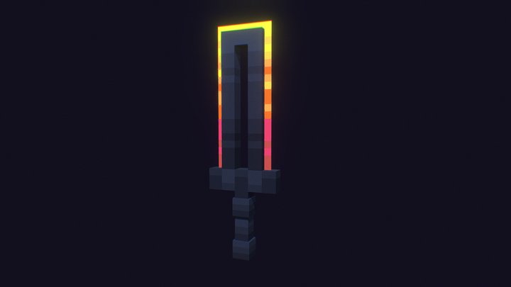 [MINECRAFT] futuristic sword 3D Model