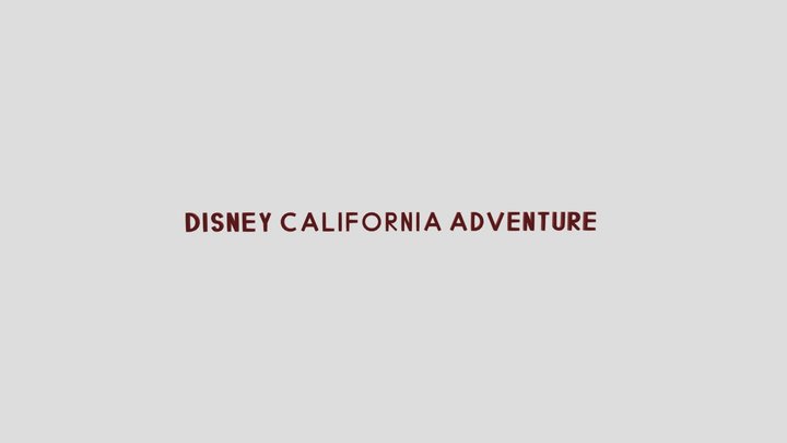 Disney-california-adventure-sign 3D Model