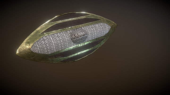 "The Forgotten Shield" West African Style Shield 3D Model
