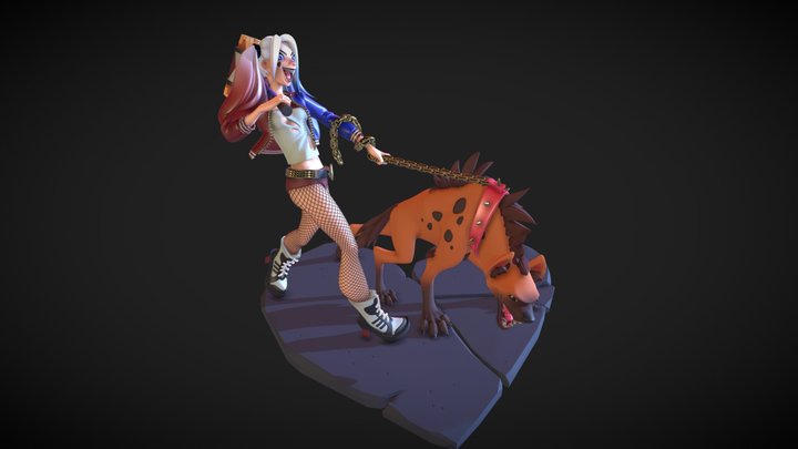 Fanart of Harley Quinn 3D Model
