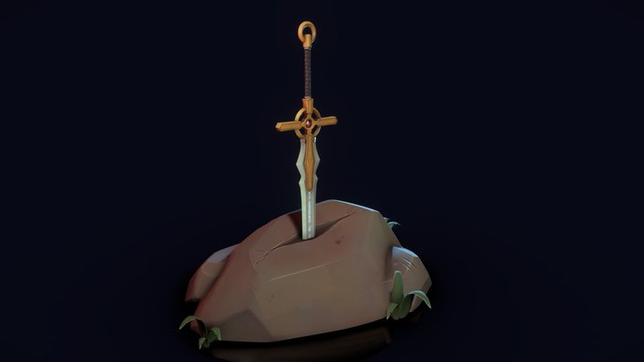 The Holy Sword Excalibure 3D Model