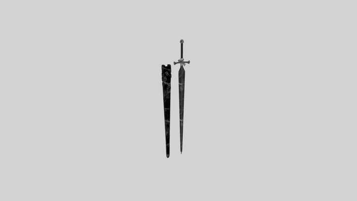 library of ruina - Black Silence Sword 3D Model