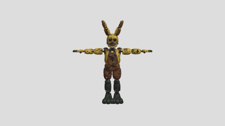 Withered-springbonnie 3D Model
