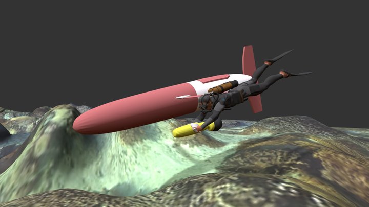 VR | Coral Mapping | Underwater AUV & DPV 3D Model