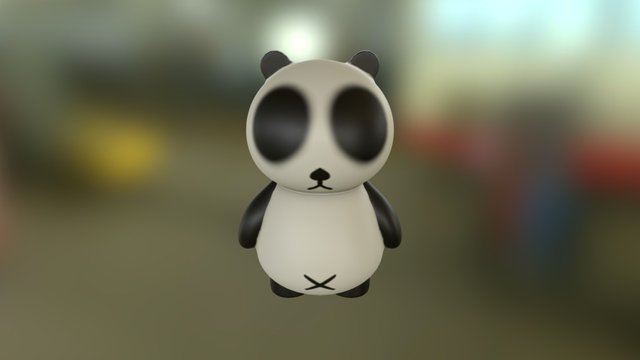 Vinyl Panda 3D Model
