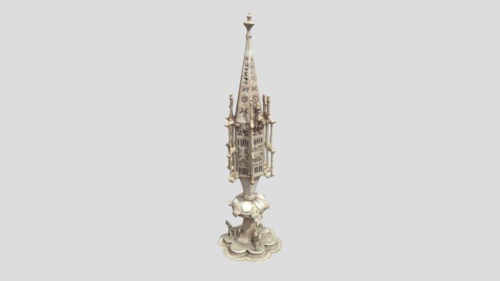 JM 409 Silver besamin 3D Model