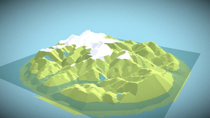 Mountains in Asturias, Spain 3D Model