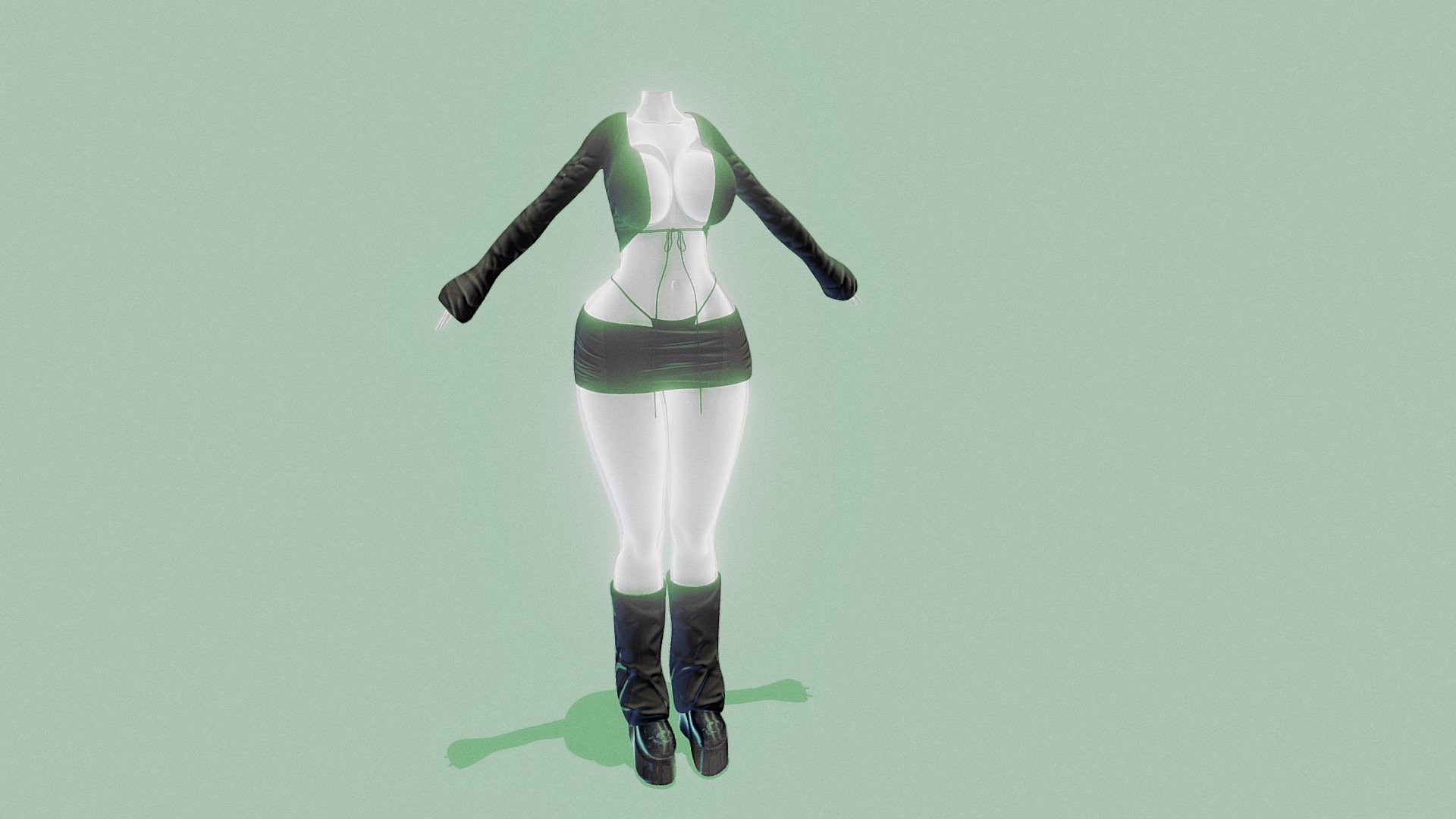 // cybr wrld \\ custom outfit V.2 - 3D model by cybrwrld (@cybrbae.io ...