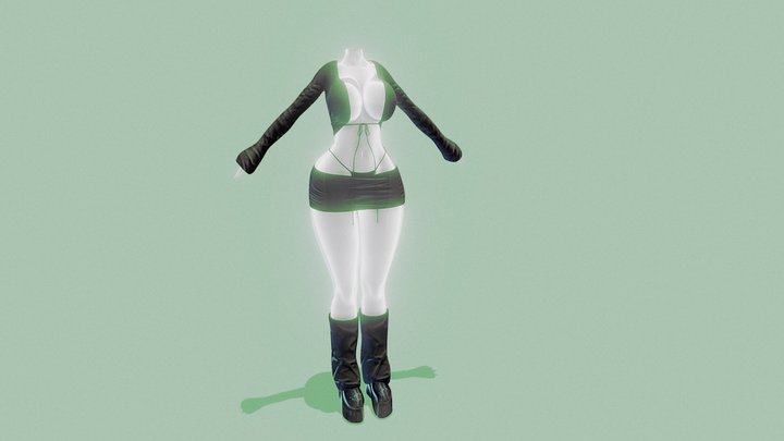 // cybr wrld \\ custom outfit V.2 3D Model