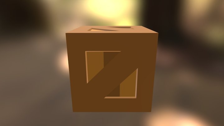 woodBox Pig art 3D Model