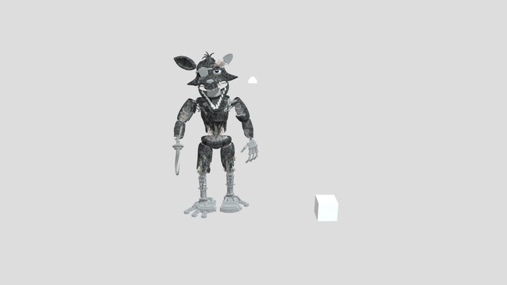 Withered Foxy REMASTER 3D Model
