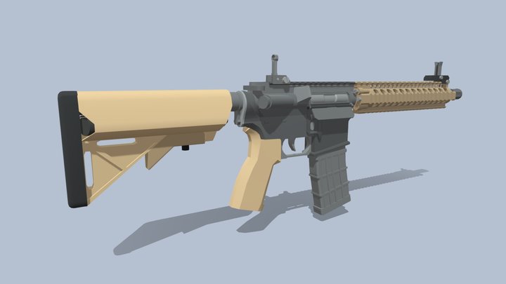 mk18 mod 1 (remaster) 3D Model