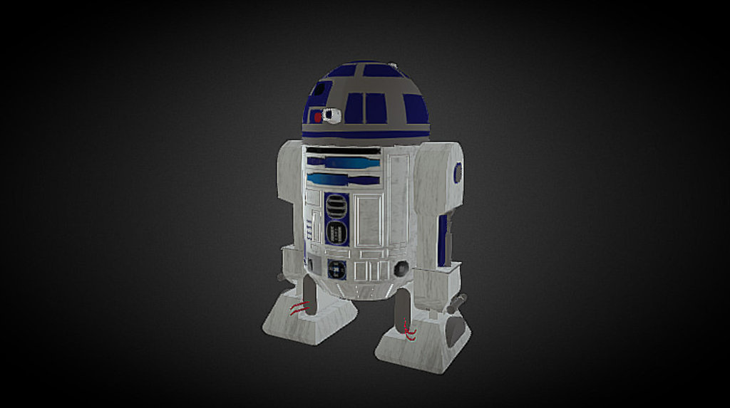 R2d2 - 3D model by PlattIntroTo3d [f9fe01c] - Sketchfab