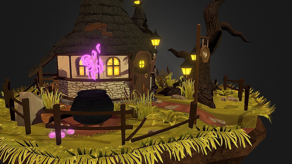 Potion shop - 3D model by melissa.huyghebaert [f9fef81] - Sketchfab