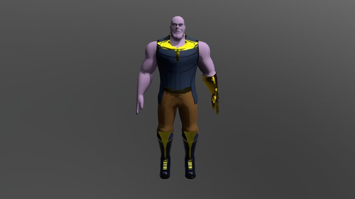 Thanos Medium Poly 3D Model