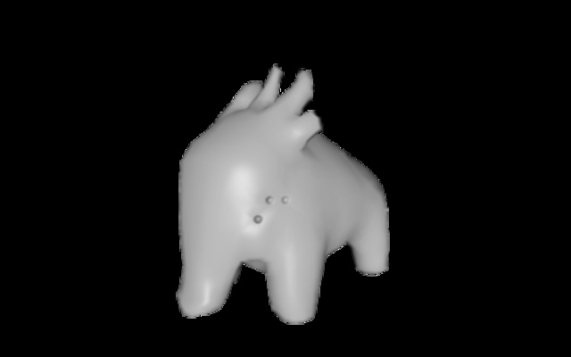 elephant_furry_angry_renderrig 3D Model
