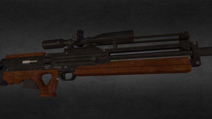 Walther WA 2000 Sniper Rifle 3D Model