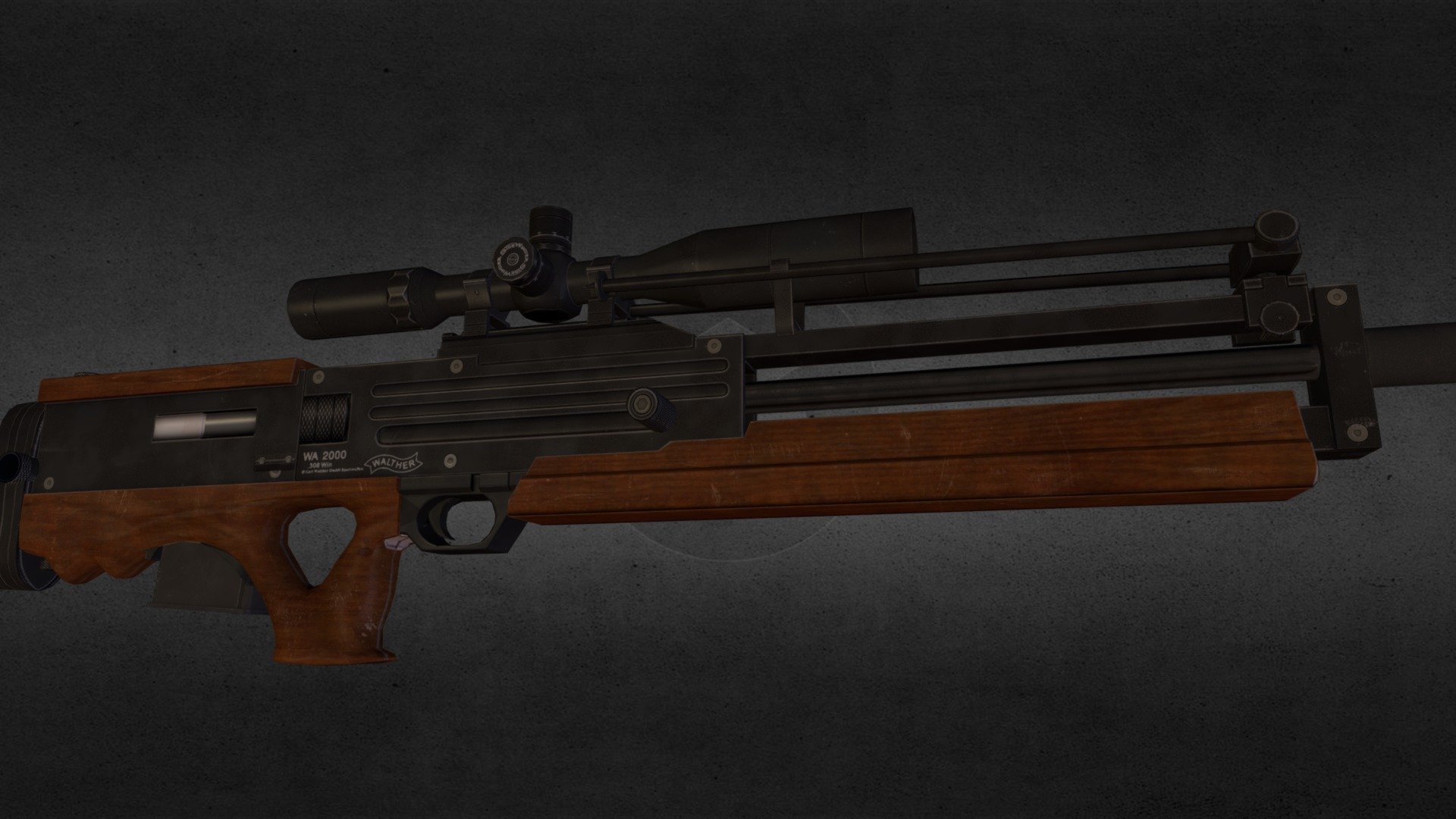 Walther Wa 00 Sniper Rifle 3d Model By Cg P Dostal Cg P Dostal Fsb1m90 Sketchfab
