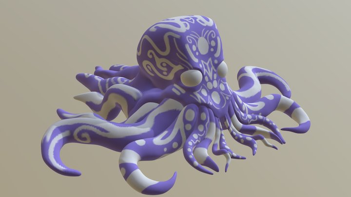 Octopus creature 3D Model